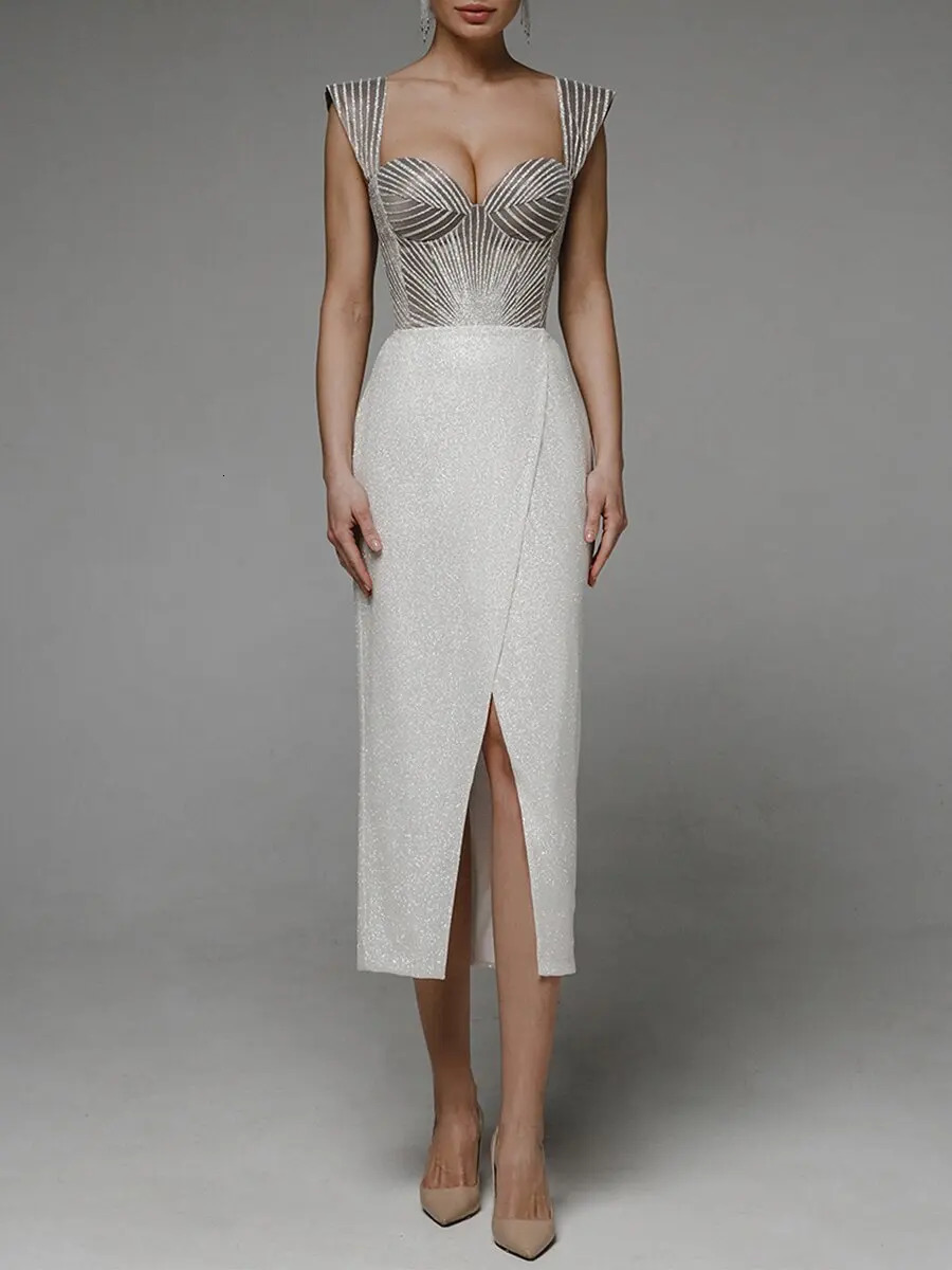 Women Sexy Vneck Evening Party Dresses Sleeveless Suspender Backless Embroidered Hip Banquet Long Vestidos Clothes Traf 240327