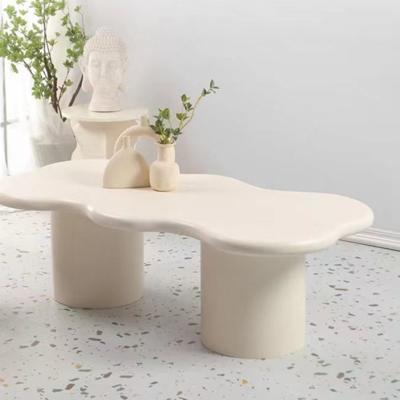 Nordic Irregular Low Table Bistro Simple Shaped Cloud Coffee Table Small Apartment Candyshaped Table Outdoor Furniture HY50CT