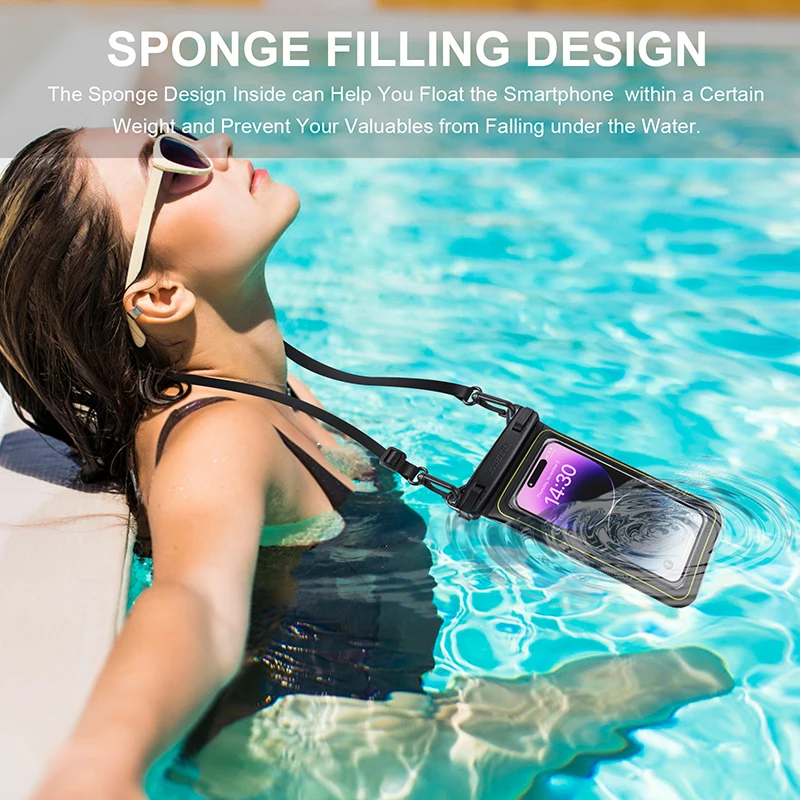 HAISSKY New Float Waterproof new Phone Bag For iPhone 2025 15 14 13 12 11 Pro Max 14 Plus XR Universal Crossboday Swim Storage Pouch Case