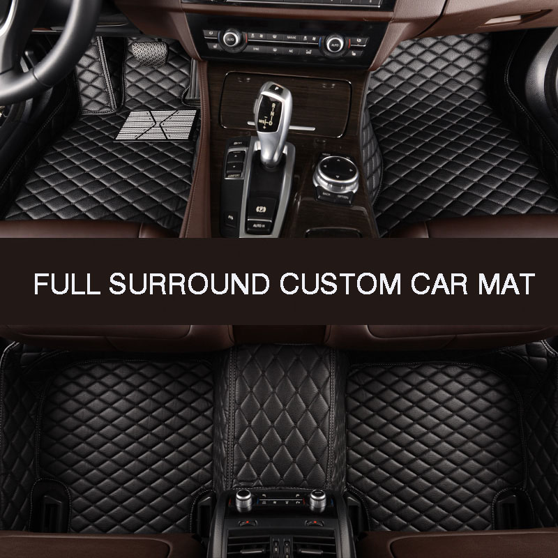 Full Surround Custom Car Floor Mat For AUDI A1 A3 A4 A5 A6 A7 A8 Q2 Q3 Q5 Q7(4seat/5seat) R8 S1 S3 S4 S5 S6 S7 Car Accessories