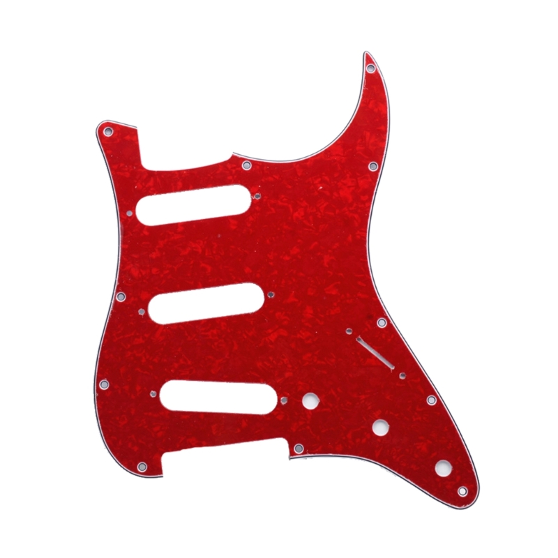 1Pc 3Ply S+S+S 11 Holes Strat Electric Guitar Pickguard Scratch Plate Pick Guards for US/Mexico Made Modern Guitar Parts