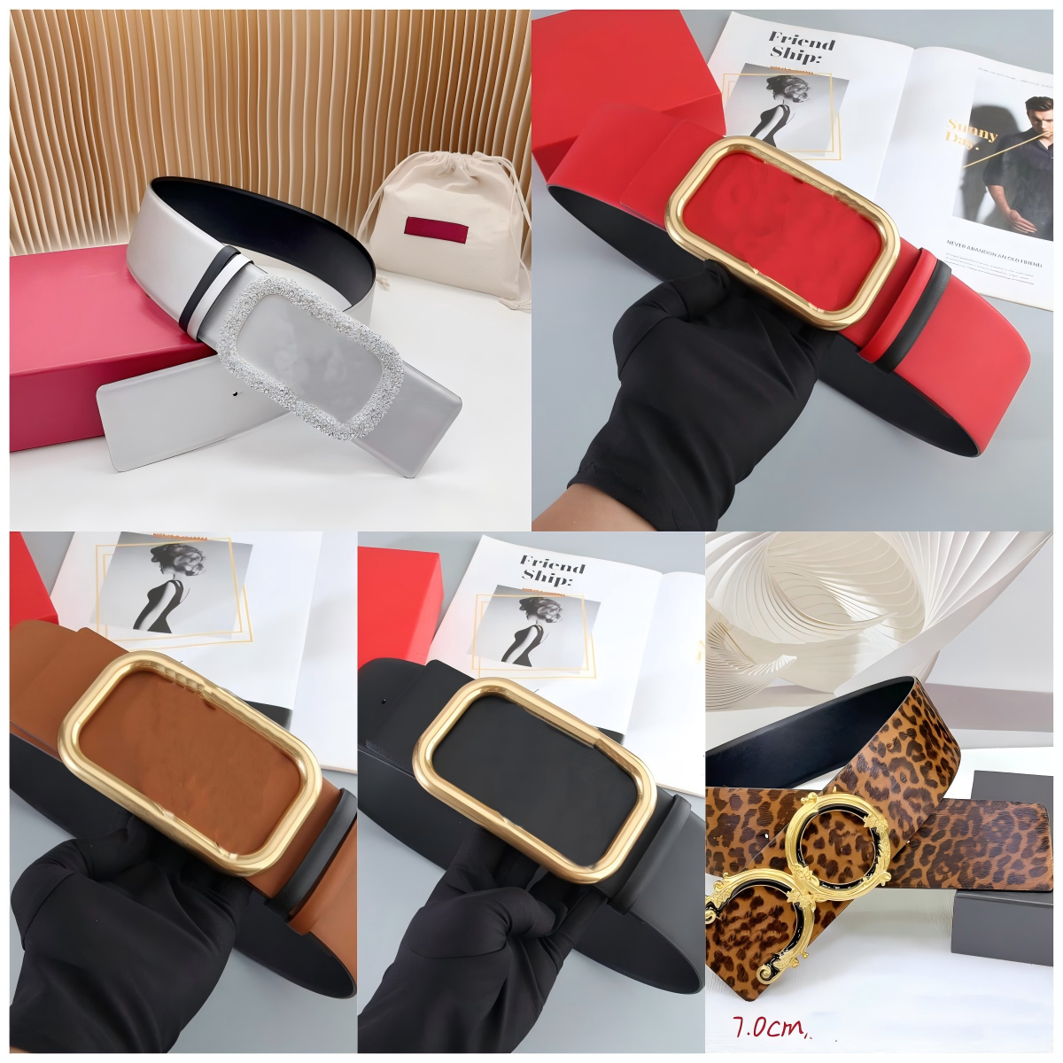 Designer belt belts for women designer womens belt designer belt men fashion belts 7cm wide leather sided use gold metal buckle pearl 90-125cm waistband top quality