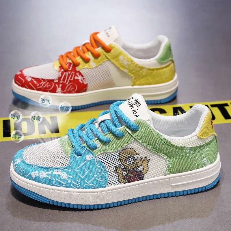 New Summer Breathable Versatile Mesh Sports for Men Women Fashionable and Personalized Couple Running Shoes