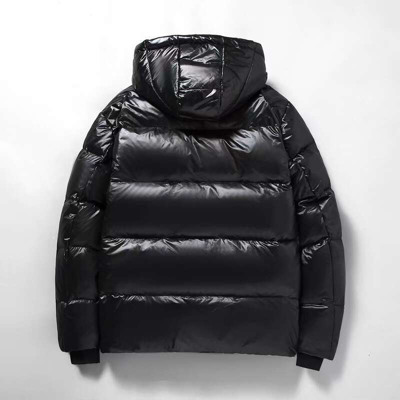 Down 2024 Winter New Business Casual Hooded Men's Black Gold Warm Trendy Jacket Women