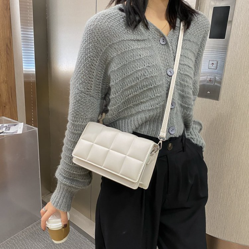 Women Shoulder Bag PU Leather Solid Color Handbag Classics Versatile Flip Cover Messenger Bag Designer High Quality Underarm Bag