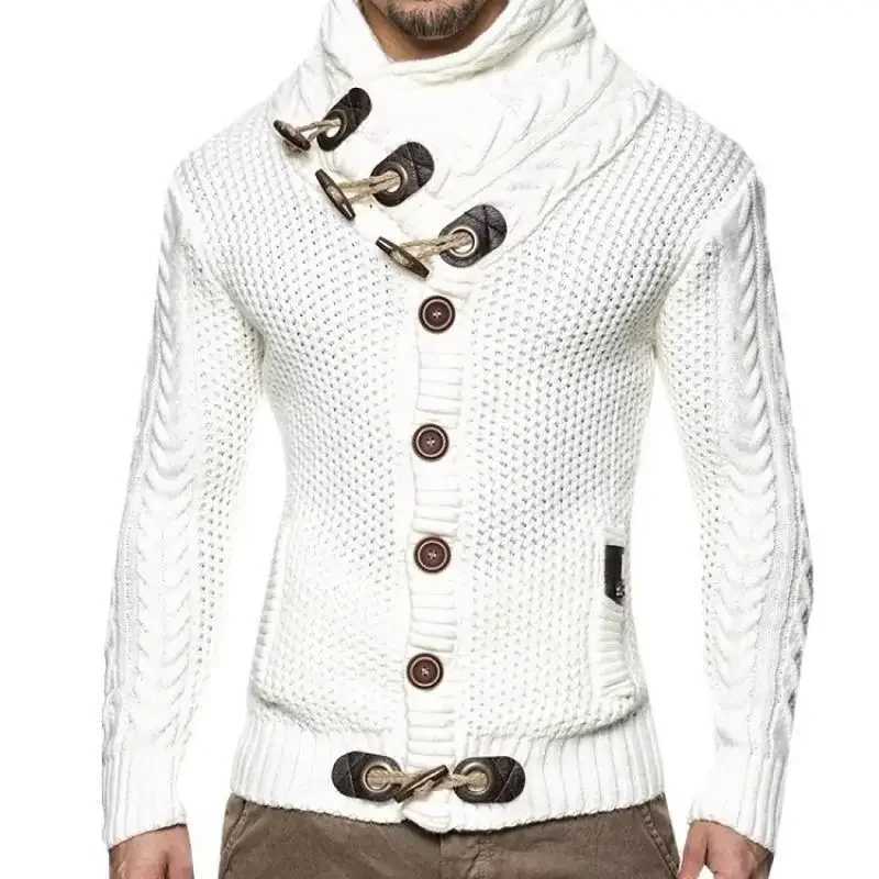 High Quality 20 winter cardigans thick cardigans mens branded clothing knitted sweaters button jackets M sweater tops T241111
