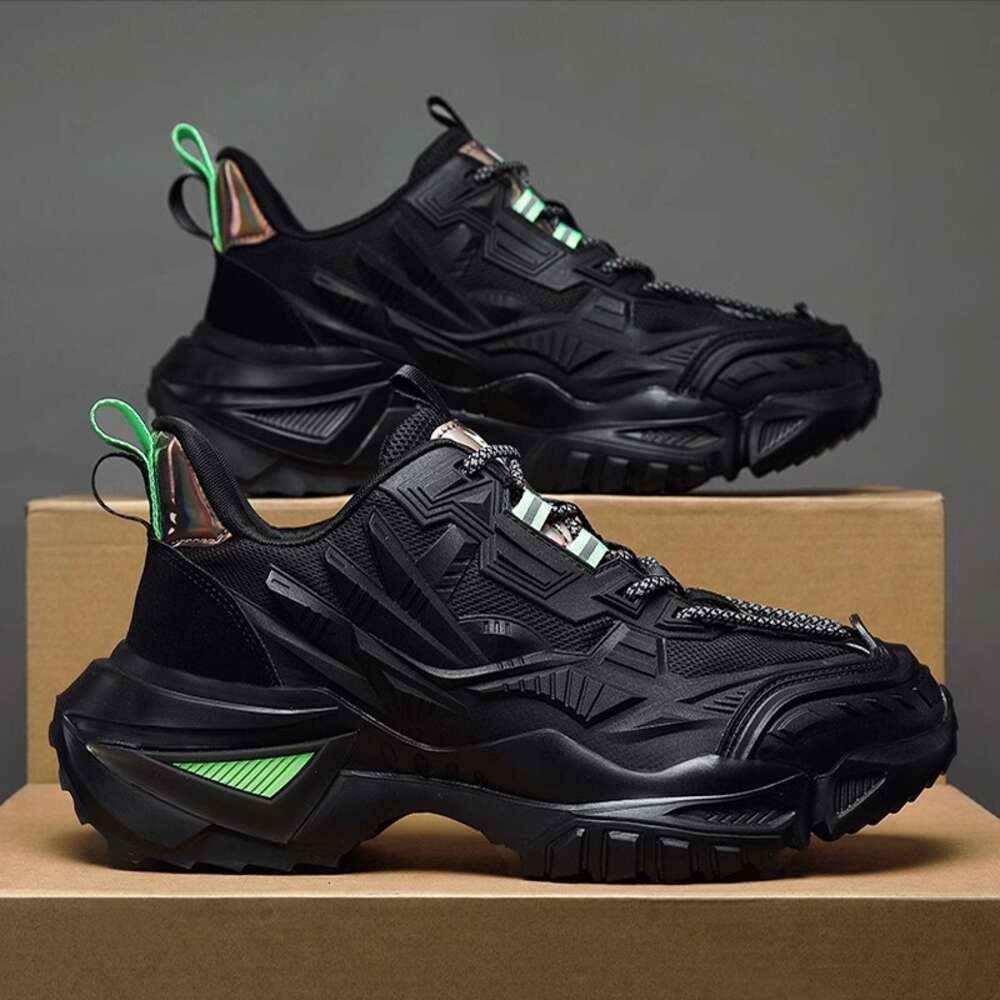 Ddmysports New Breathable Men S Sports Autumn Internet Celebrity Black Trendy Shoes OUTDOOR