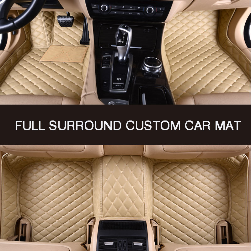 Full Surround Custom Car Floor Mat For AUDI A1 A3 A4 A5 A6 A7 A8 Q2 Q3 Q5 Q7(4seat/5seat) R8 S1 S3 S4 S5 S6 S7 Car Accessories