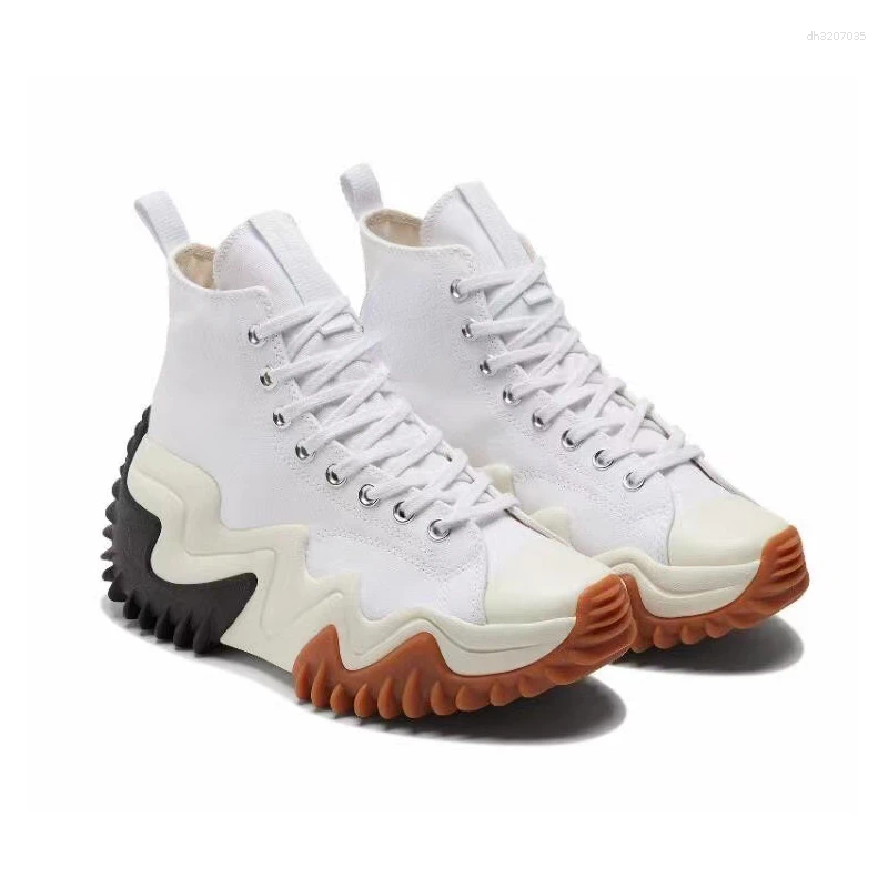 Casual Shoes Female 2024 Lace Up Women's Vulcanize Outdoor Women Sneakers Round Toe Platform High Top Canvas