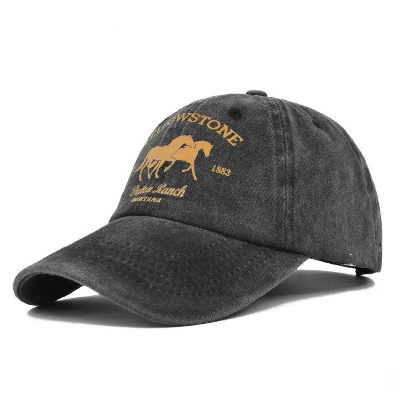 Baseball Cap Snapback Hat YELLOWSTONE Sun Hat Spring Autumn Baseball Cap Sport Cap Hip Hop Fitted Cap Hats For Men Women