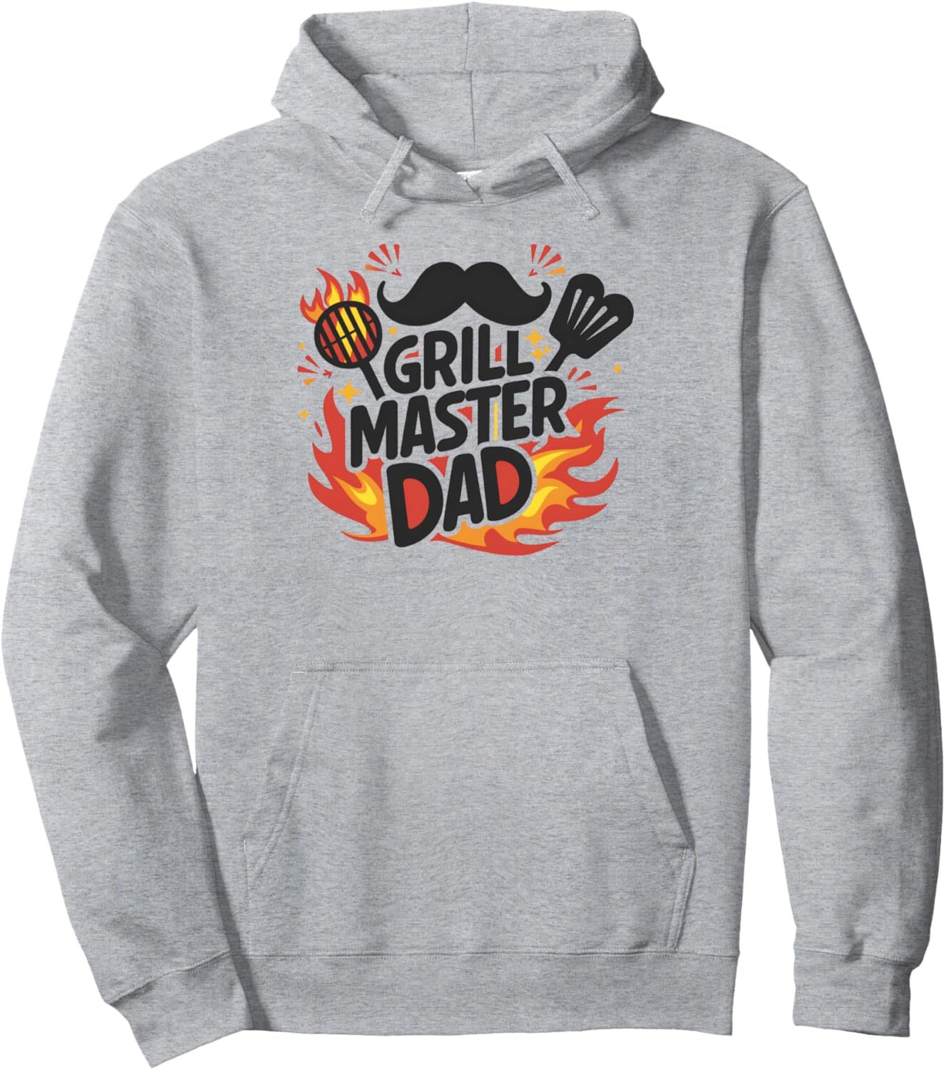 Hoodie for Mens Womens Grill Master Dad BBQ Grilling Dad Funny Grilling Pullover Hoodie Graphic Hoodies sweatshirt