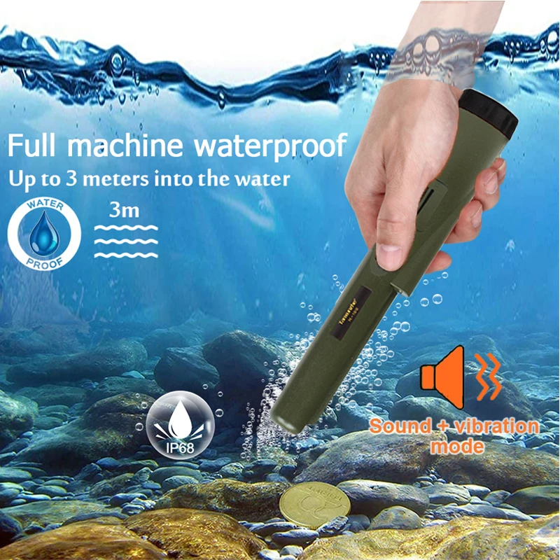 Handheld metal detector GP pointer precise positioning outdoor IP68 waterproof portable GP pointer metal detector With bracelet