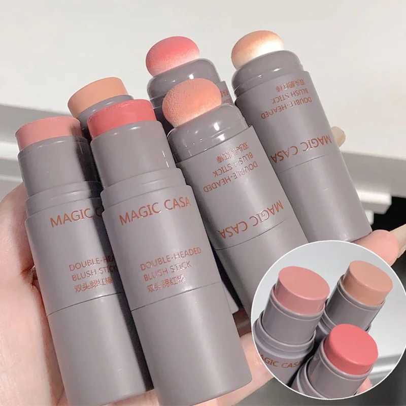 Double-ended Blush Sticks Waterproof Brightening Face Contouring Shadow Blusher Long-lasting Tint Cheek Korean Makeups CosmeticsXJ241111