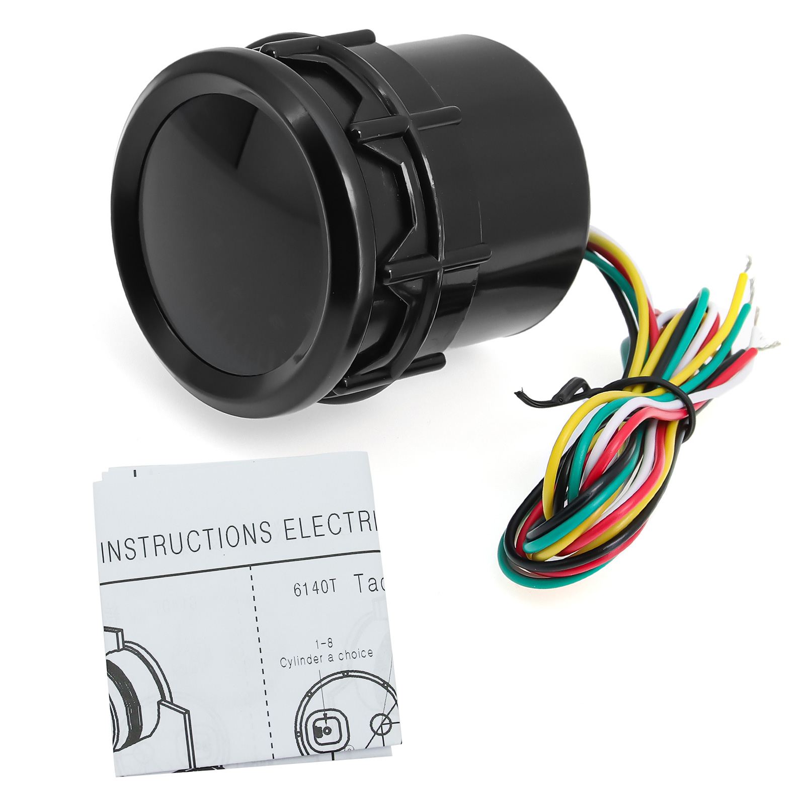HD 52mm Smoke Lens Auto Tachometer White LED 0-8000 RPM Meter Car Boost Gauge Bar Psi Vacuum Water Temp Oil Pressure Gauge