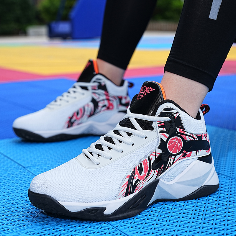 Sneakers Men Basketball Shoes Breathable Non-Slip Outdoor Sports Shoes Gym Training Athletic High Top Basketball Sneakers Women