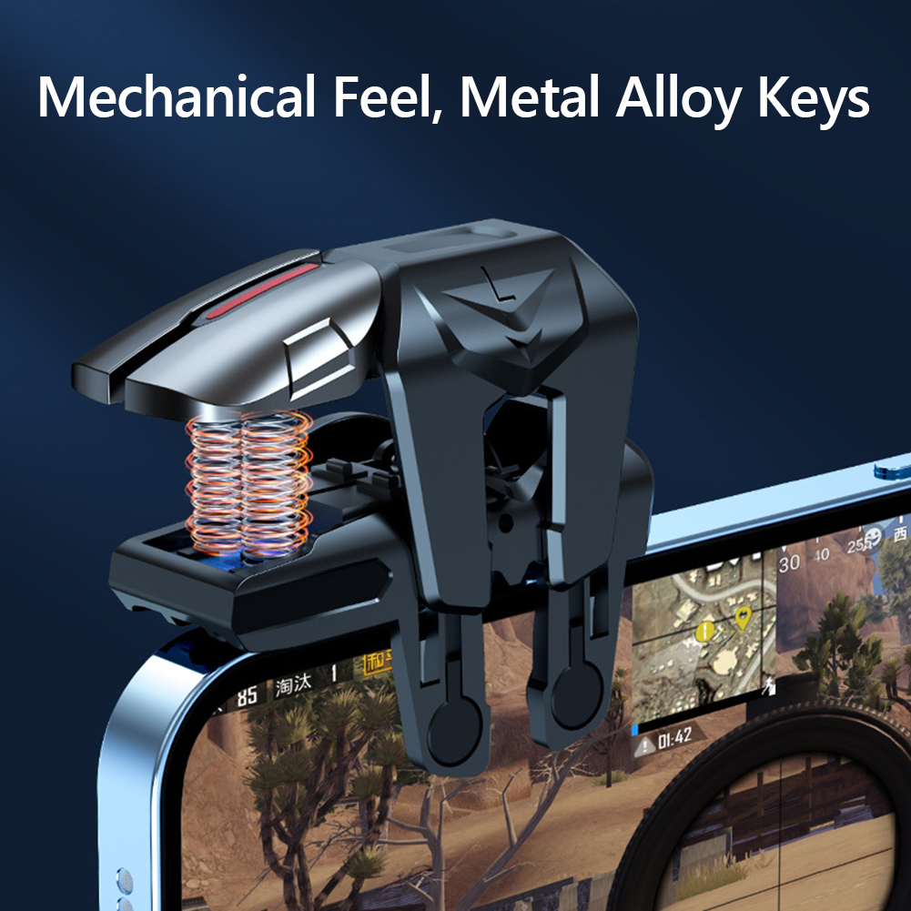 Phone 2Pcs G21 ddmysmile Mobile Game Trigger For PUBG Phone Game Controller 6-Finger Aim Shooting Triggers Latency-Free Control Ddmysmile Joysticks Sm