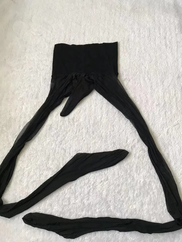 Ultra-thin See Through Men Stockings Pantyhose High Waist Elastic Sexy Leggings Tights 240401