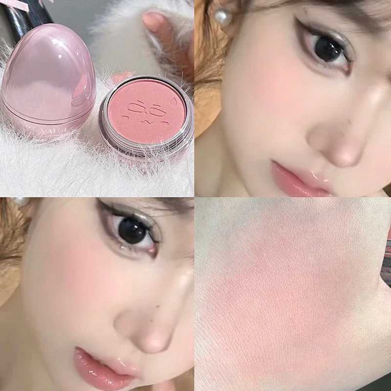 Mischievous Cheek Blusher Ball Silky Smooth Matte Natural Cheek Tint Brighten Face Contour Cosmetic Peach Orange Blush PowderXJ241111