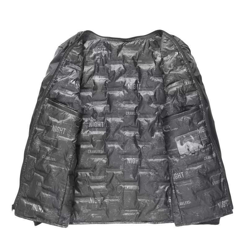 Leather Men's Sheepskin Can Be Removed Down Jacket Fur One Mink Collar