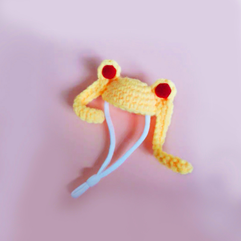 Cute Pet Knitted Mini Hat Small Animal Clothing Accessories For Hedgehog Hamsters Hat DIY Hand-Knitted Pet Headdress