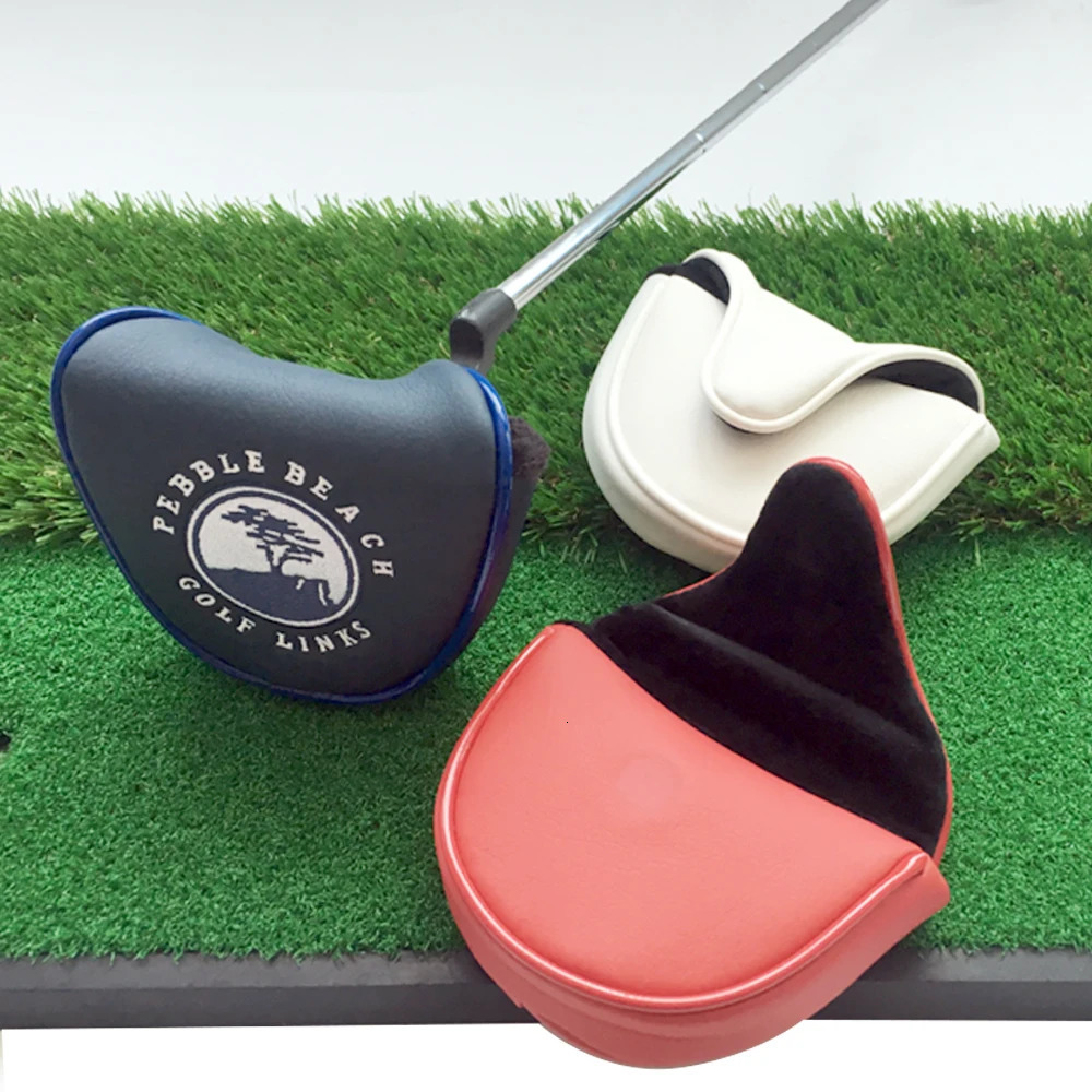 1Pcs Golf Mallet Putter Cover Small Tree Pattern Head Covers Club Accessories Magnetic Closure Headcover 240411