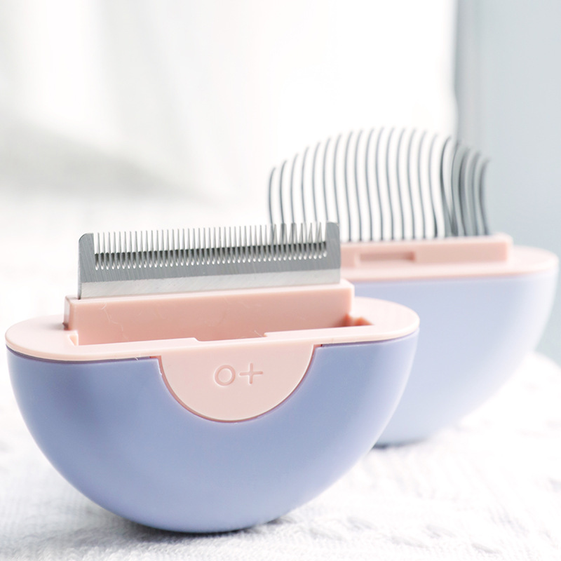 Double-end Gemini Pet Comb Portable Round Shape Cat Brush For Small Medium Animal Open Knot To Remove Floating Hair Dog Supplies