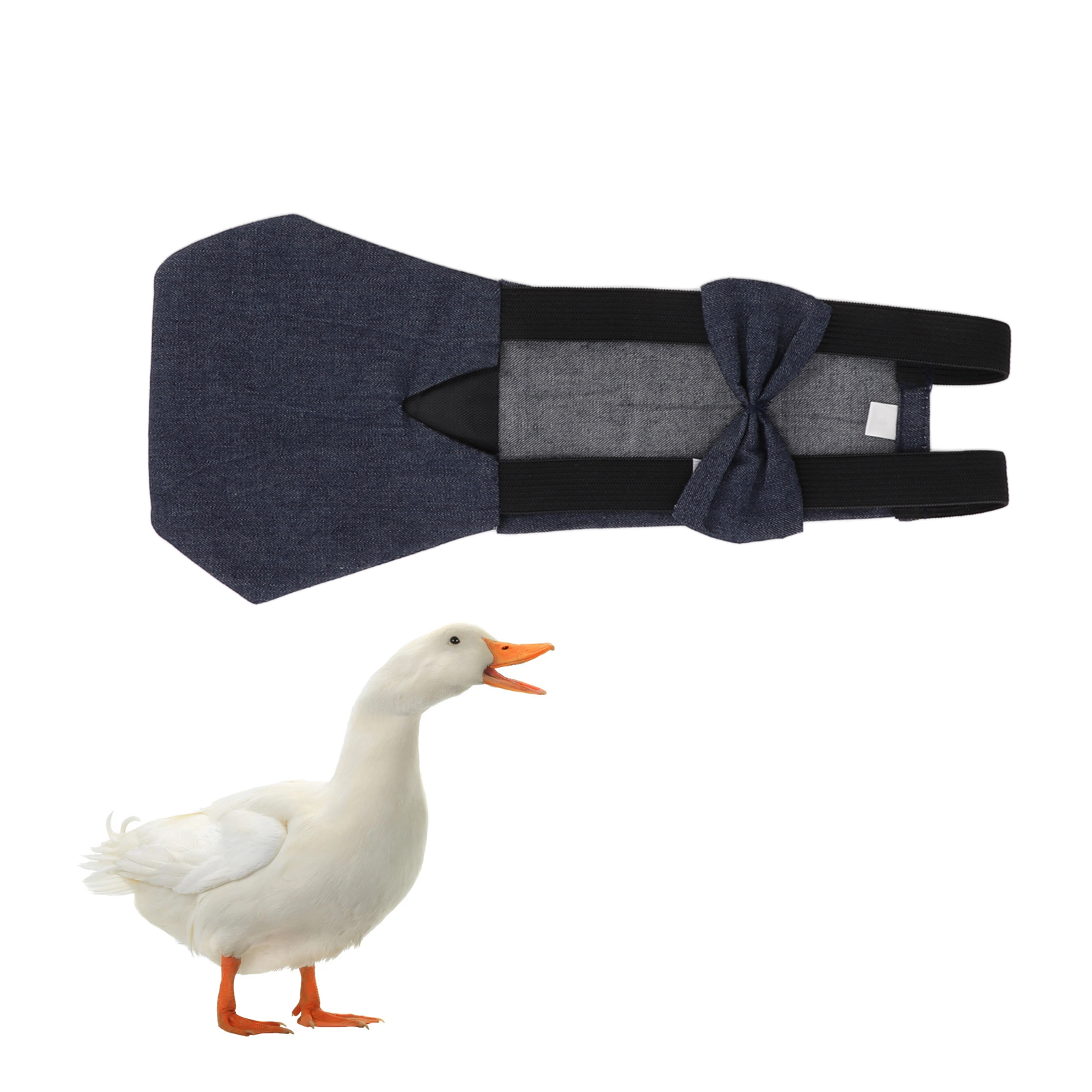 Pet Supplies Duck Diapers Goose Flight Suits Washable Breathable Nappy With Elastic Band Bowknot Design Cute Chicken Diapers