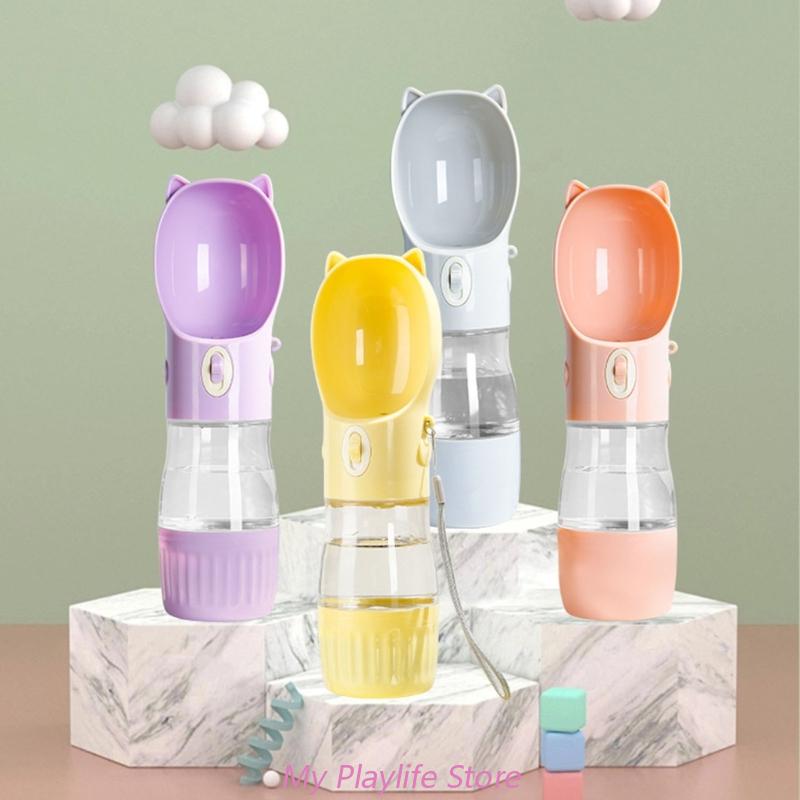 free shipping Pet Feeder Portable Food Bottle Pets Outdoor Travel Drinking Dog Bowls Water Bowl for Dogs