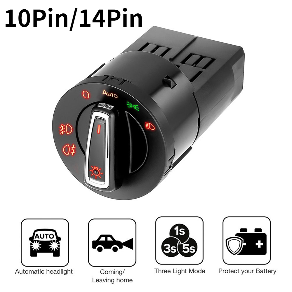 For VW Auto Headlight Head Lamp Switch Light Sensor Module for Golf Jetta MK5 6 Tiguan Touran Passat Polo Bora Headlight Control