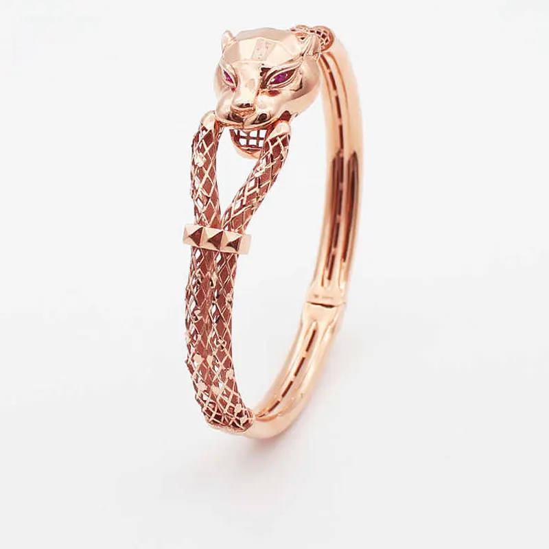 585 purple gold simple star bracelet for women plated 14K rose gold new in Exquisite hollow-out bangles party jewelry gift