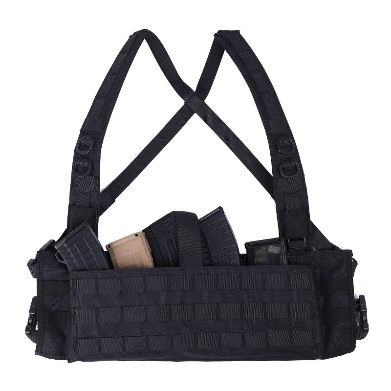 Modular Panel Tactical Chest Rig, Airsoft Combat Suspenders, Magazine Pouch with Adjustable Shoulder Strap, Waist Strap