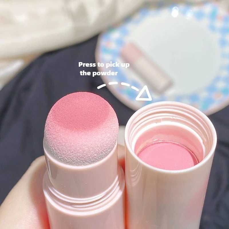 Yunrou Soft Fog Blush Stick - Energetic and Bouncy Korean Style Brightening Dual-Use for Lips and CheeksXJ241111