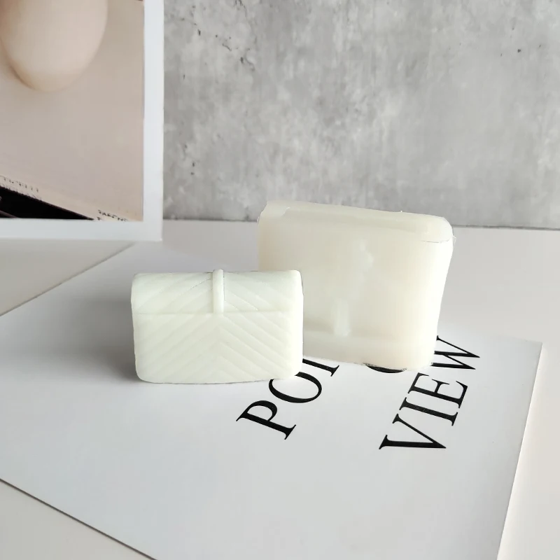 Mini Luxury Handbag Silicone Molds DIY Wax Candle Mold Girls Purse Candles Making Supplies Plaster Resin Decor Crafts Mould