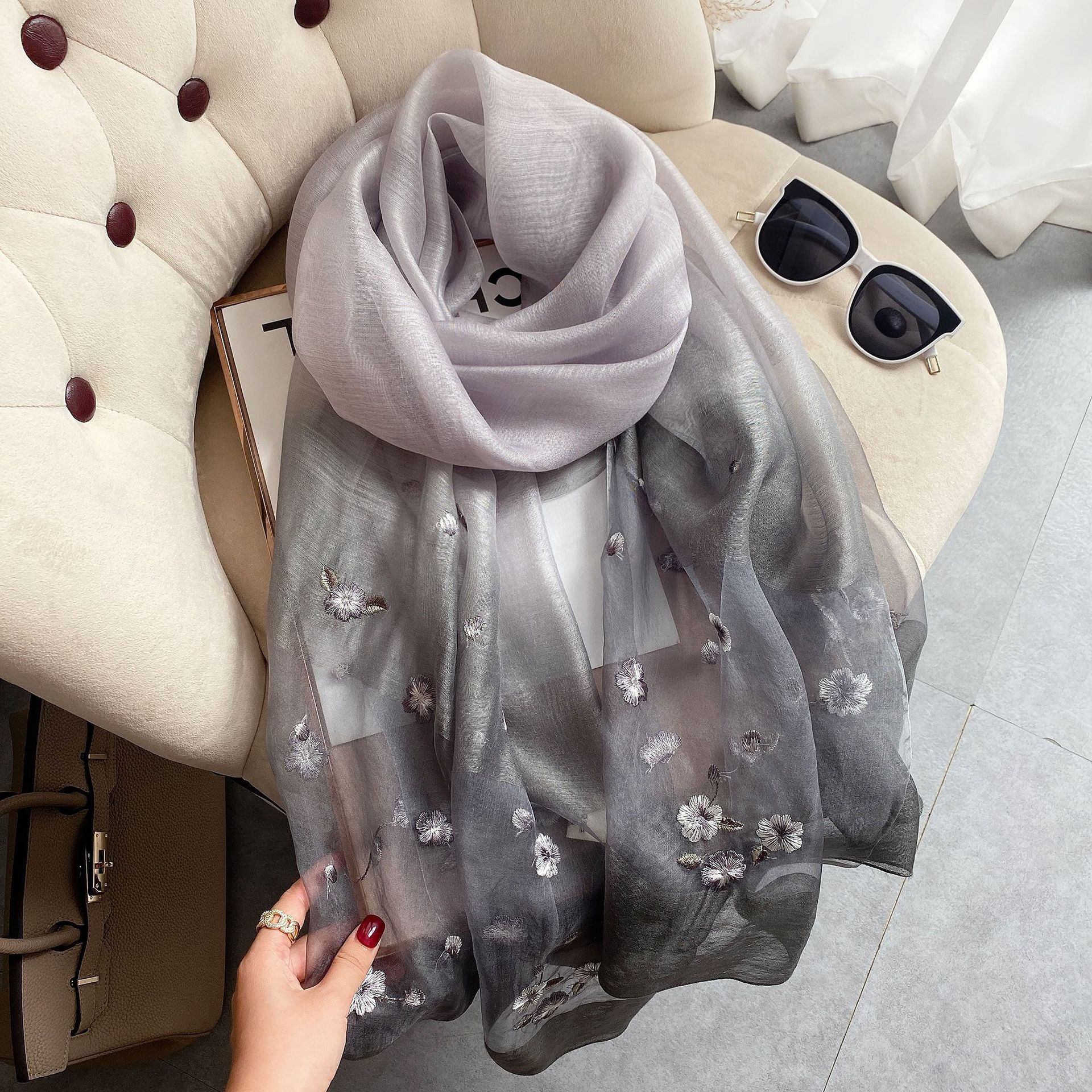High quality fashion design,Women's new shawl all ethnic style gauze scarf