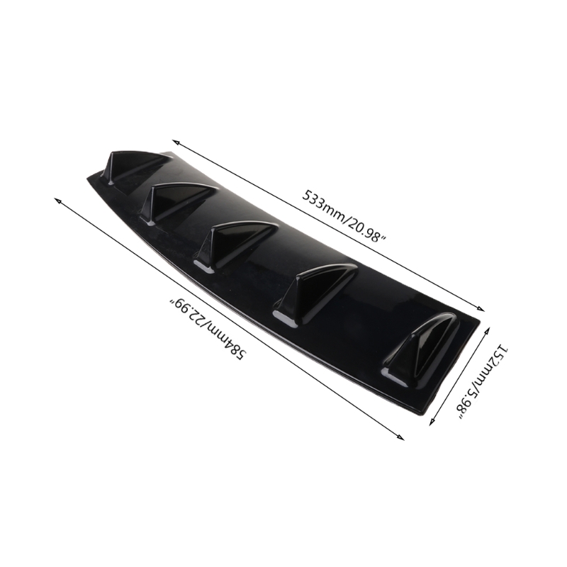 Strip Bumper Car Rear Lip Spoiler Diffuser Splitte Shark ddmysmile Fin Black Bumper Automotive Bumper Accessories J60f Smile