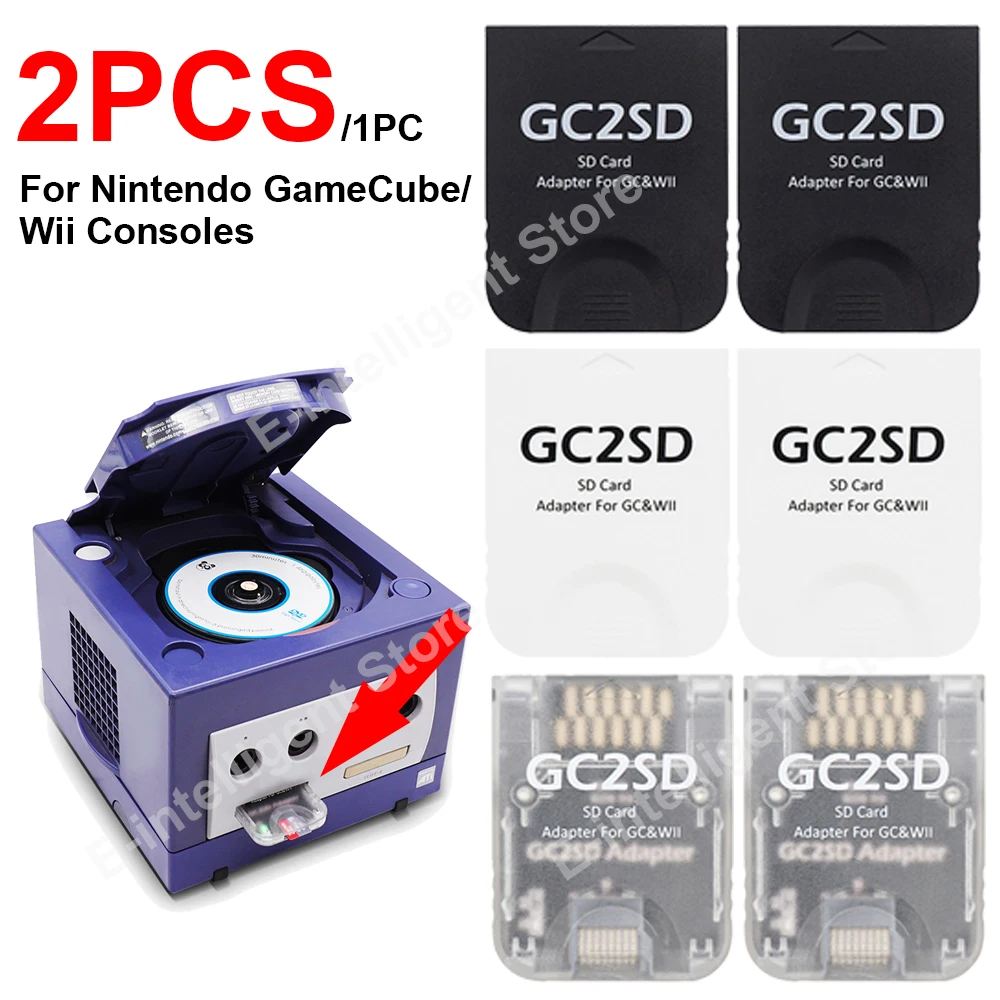 Card Adapter For Gc2sd Micro SD Plug And Play Portable Card Reader Adapter Professional ddmysmile For Gamecube Wii Game Consoles Smile