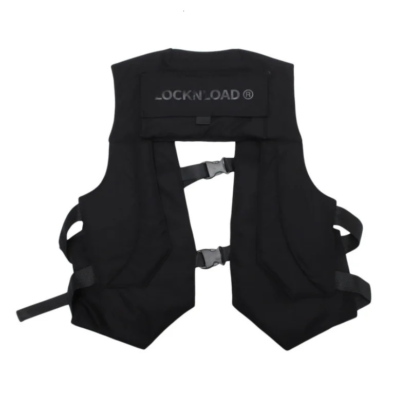 Spring Mens High Street Tactical Tank Top Y2K Punk Style Techwear Top Sleeveless Cargo Jacket Chaleco 241108