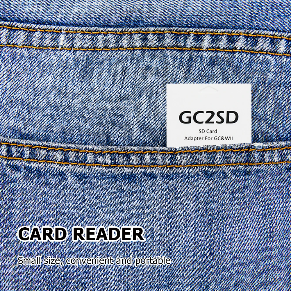 Card Adapter For Gc2sd Micro SD Plug And Play Portable Card Reader Adapter Professional ddmysmile For Gamecube Wii Game Consoles Smile