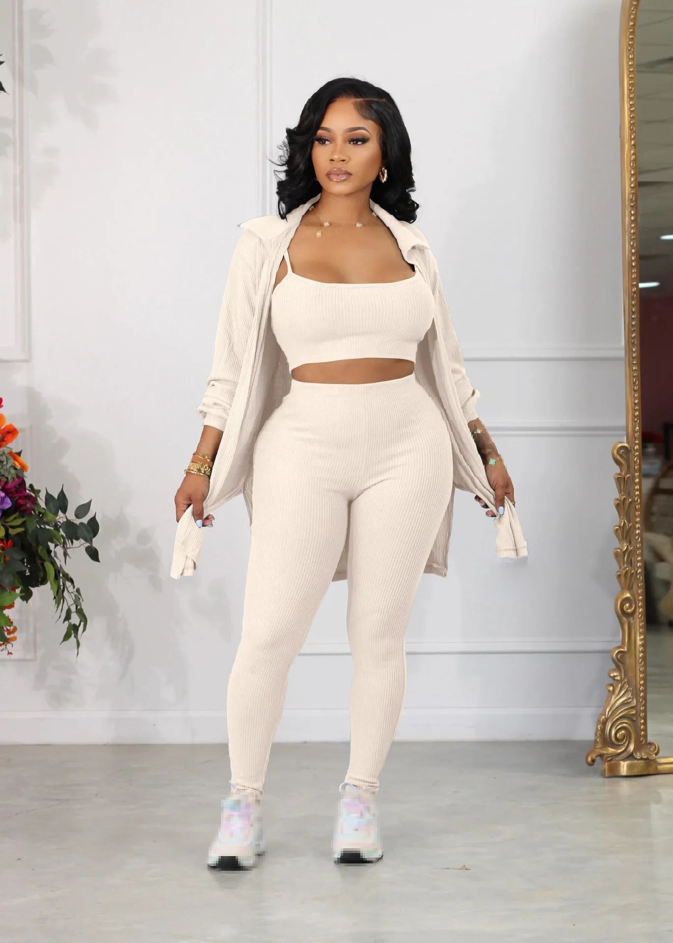 3 piece sets women outfit three piece set for women pants sets winter outfits for woman birthday outfits woman pants 241111