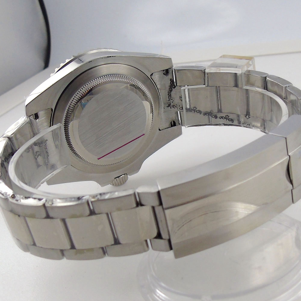 40mm Watch Case Fit NH34 NH35 NH36 NH38 Miyota8215 ETA2836 2824 PT5000 DG2813 10ATM Sapphire Glass 316L Bracelet Ceramic Bezel