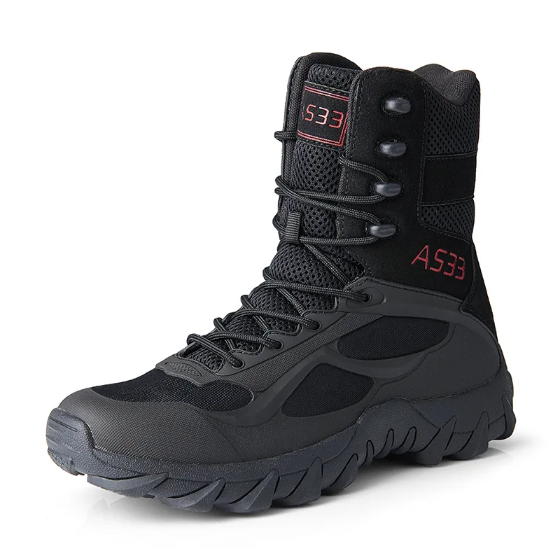 Men's Waterproof Boot Tactical Boots Outdoor Breathable Boots for Men Desert Boot Mid Calf Boots Hiking Shoes