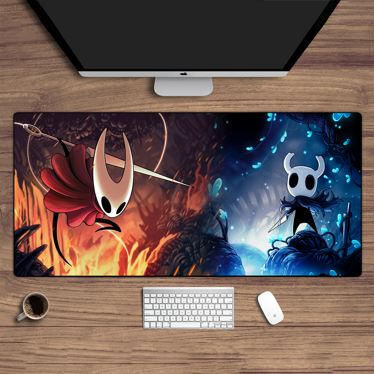 Large Mouse Pad Xxl Hollow Knight Gaming Mousepad Gamer Desk Protector Deskmat Keyboard Mat Pc Accessories Mats Anime Mause Pads