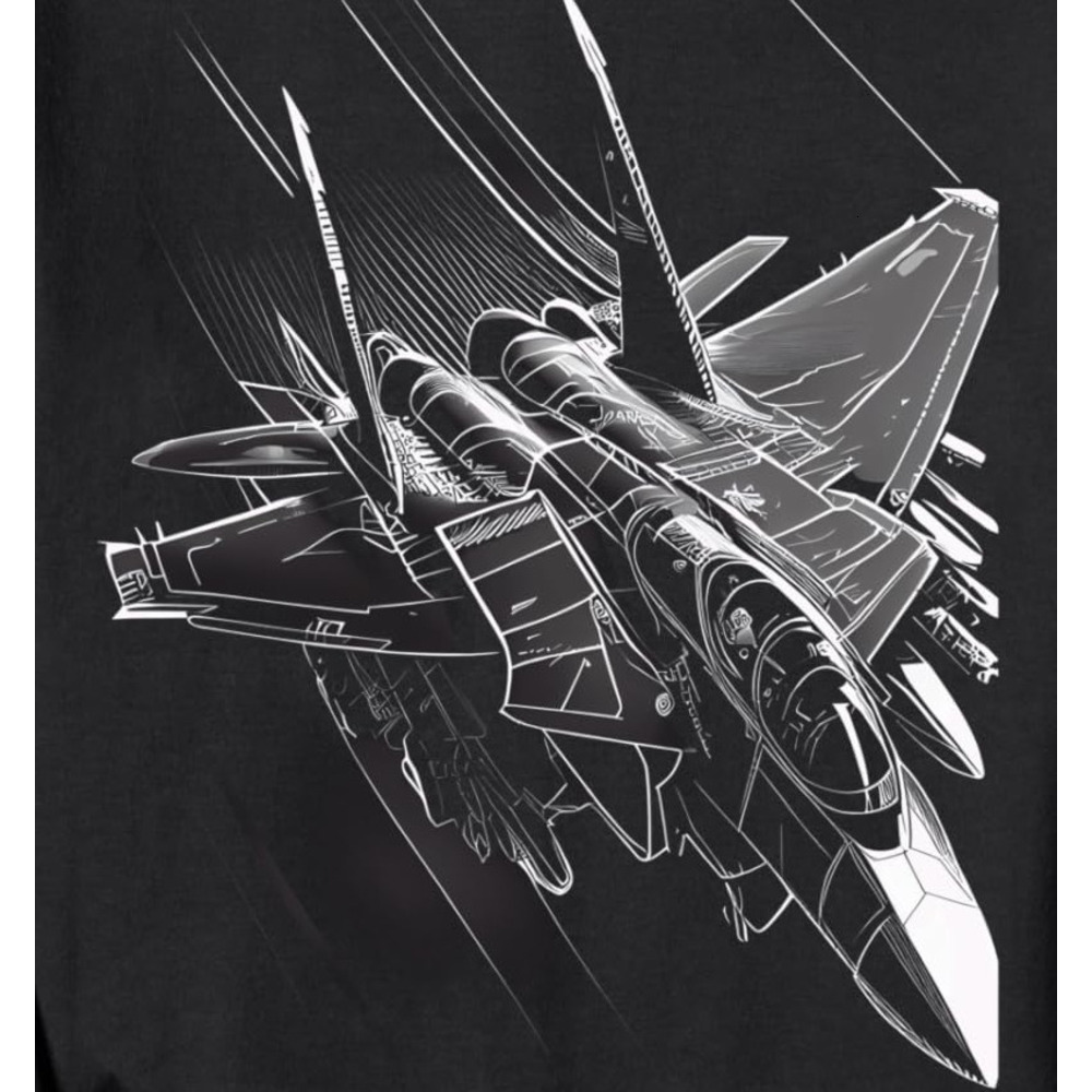 Long Sleeve Shirts for Men sweatshirt Military's Jet Fighters Aircraft Plane Graphic Tees Sweatshirt T shirt Tee Streetwear Casual tops clothes