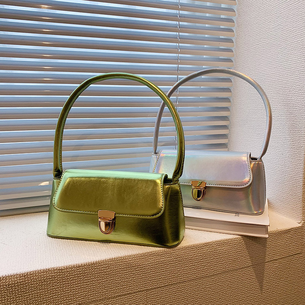 Brand Luxury Designer Shiny Women Armpit Bag Y2k Chic Female Shoulder Bags Party Clutches Trend Lady Purses And Handbags Totes