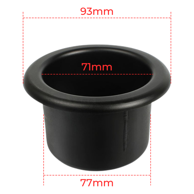 Black Car Cup Water Drink Holder Recessed For RV Car Marine Boat Trailer Plastic Cup Holder Auto Interior Accessories
