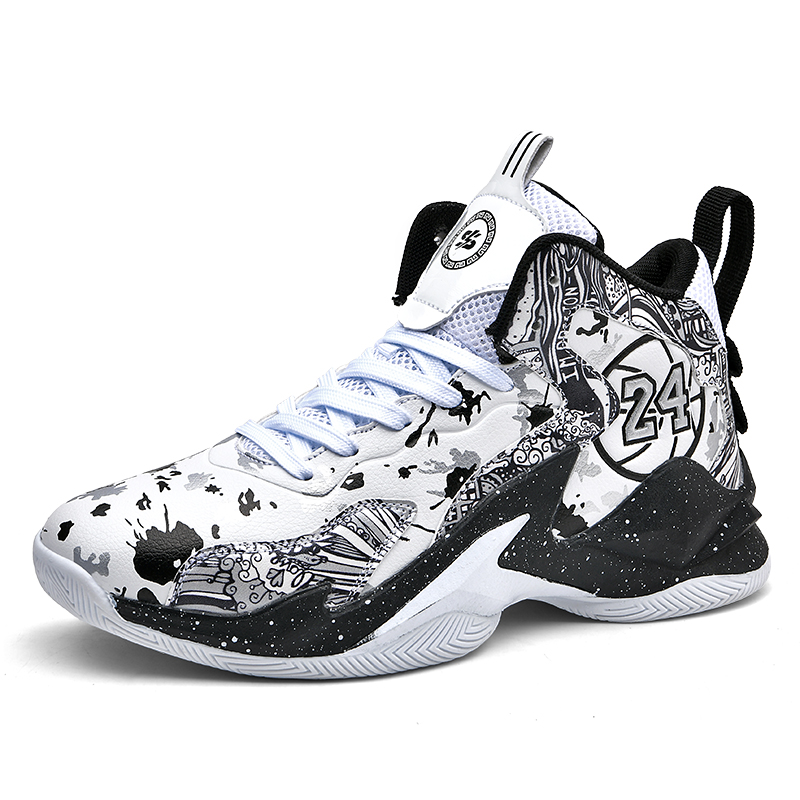 New High-Top Basketball Shoes Men Women Ankle Protection Non-Slip Sport Training Shoes Breathable Shockproof Basketball Boots