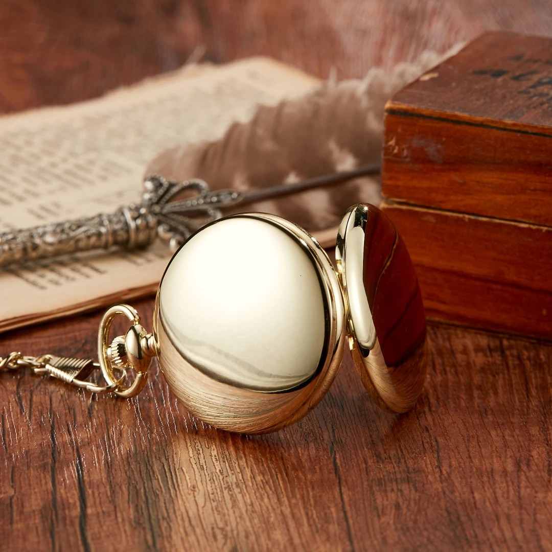 Retro mechanical pocket watch Arabic numerals white dial pendant lumens mechanical pocket watch retro mens and womens gift 241108