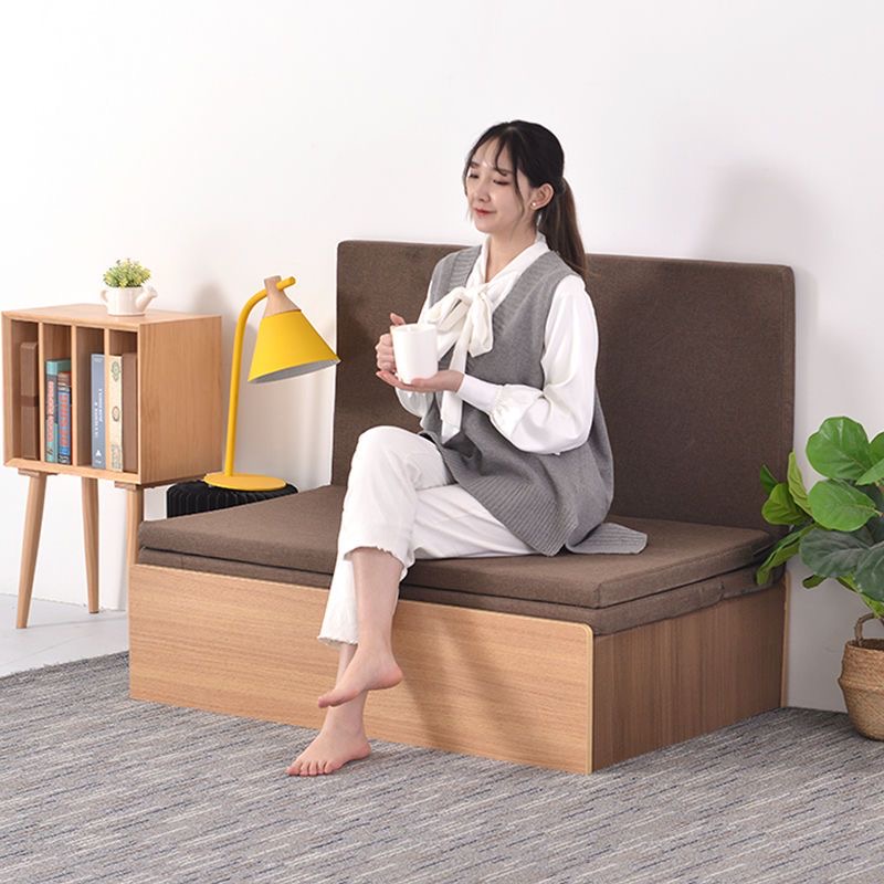 Multifunctional Kraft Paper Folding Bed 120x210cm for Invisible Office Lunch Break Bidden Bed with Thick Memory Foam Mattress