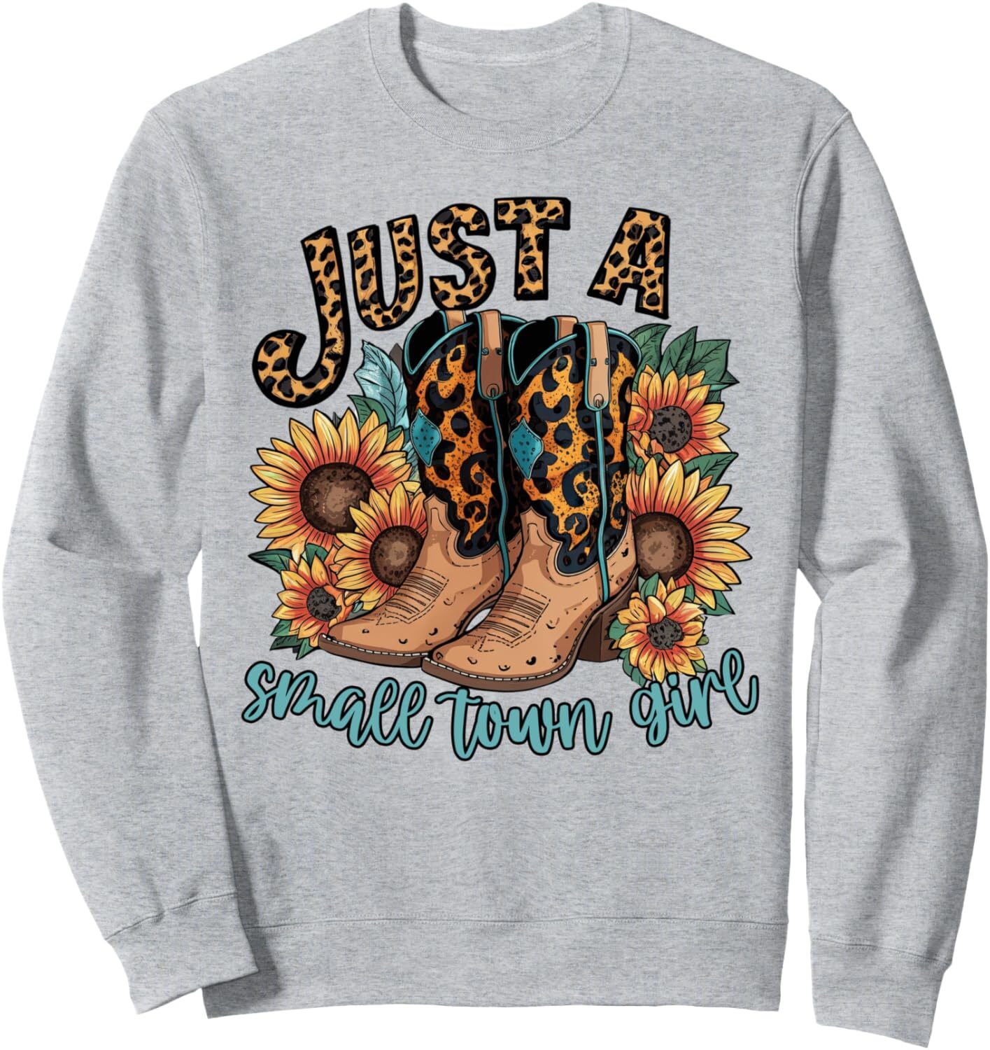 Long Sleeve Shirts for Men sweatshirt Small Town Girl Country Cowgirl Sunflower Boots Western Sweatshirt T shirt Tee Streetwear Casual tops clothes