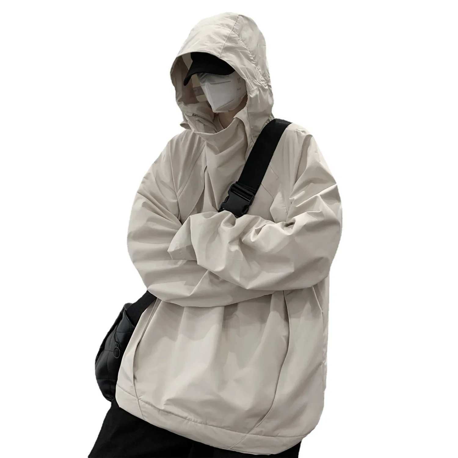 Autumn jacket mens fashion jacket solid casual clothing windproof jacket mens pilot jacket waterproof hiking top W241111